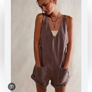 Free People We The Free High Roller Shortalls Romper